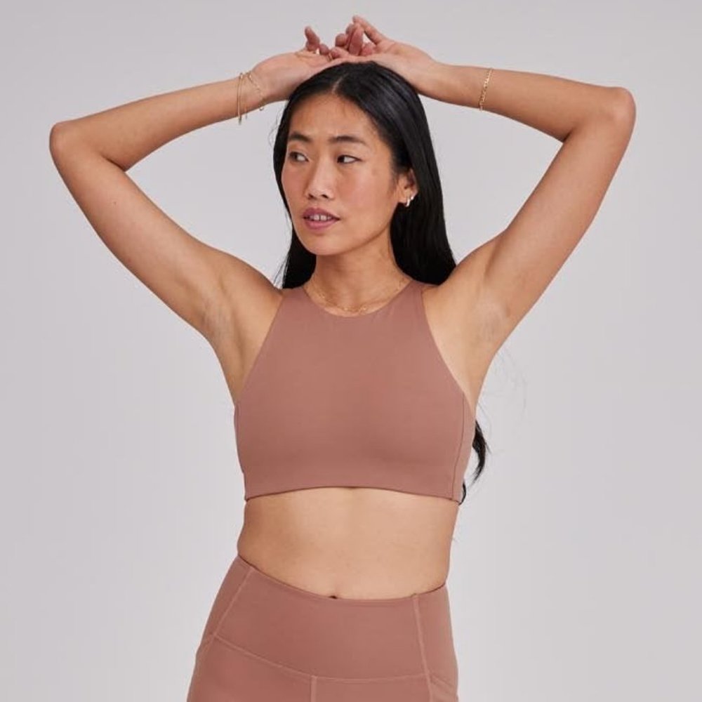 NWT Girlfriend Collective Topanga Bra Rosebud